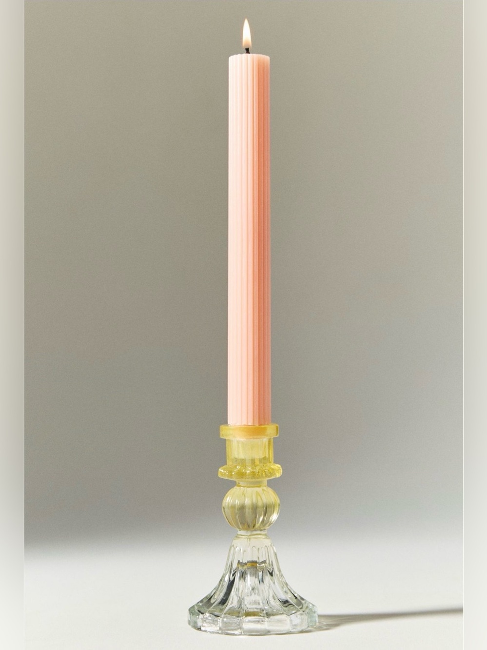 Anthropologie Ombré Glass Candle Holder